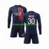 Camisola Paris Saint-Germain Lionel Messi 30 Criança Equipamento Primeiro 2023-2024 Manga Comprida